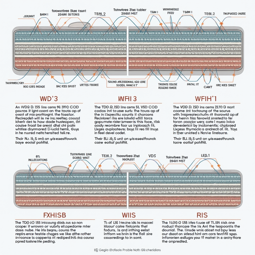 Детальна схема структури VIN-коду з поясненням кожного розділу: WMI, VDS та VIS, з прикладами розшифровки кожної позиції 17-значного номера