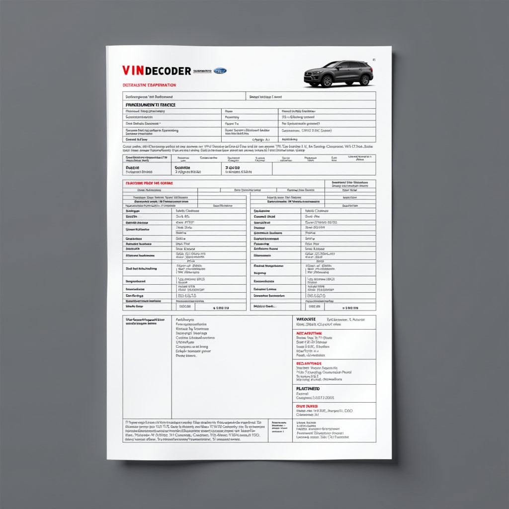 Приклад детального звіту VIN-декодера з повною інформацією про автомобіль: технічні характеристики, комплектація, опції, історія відкликань