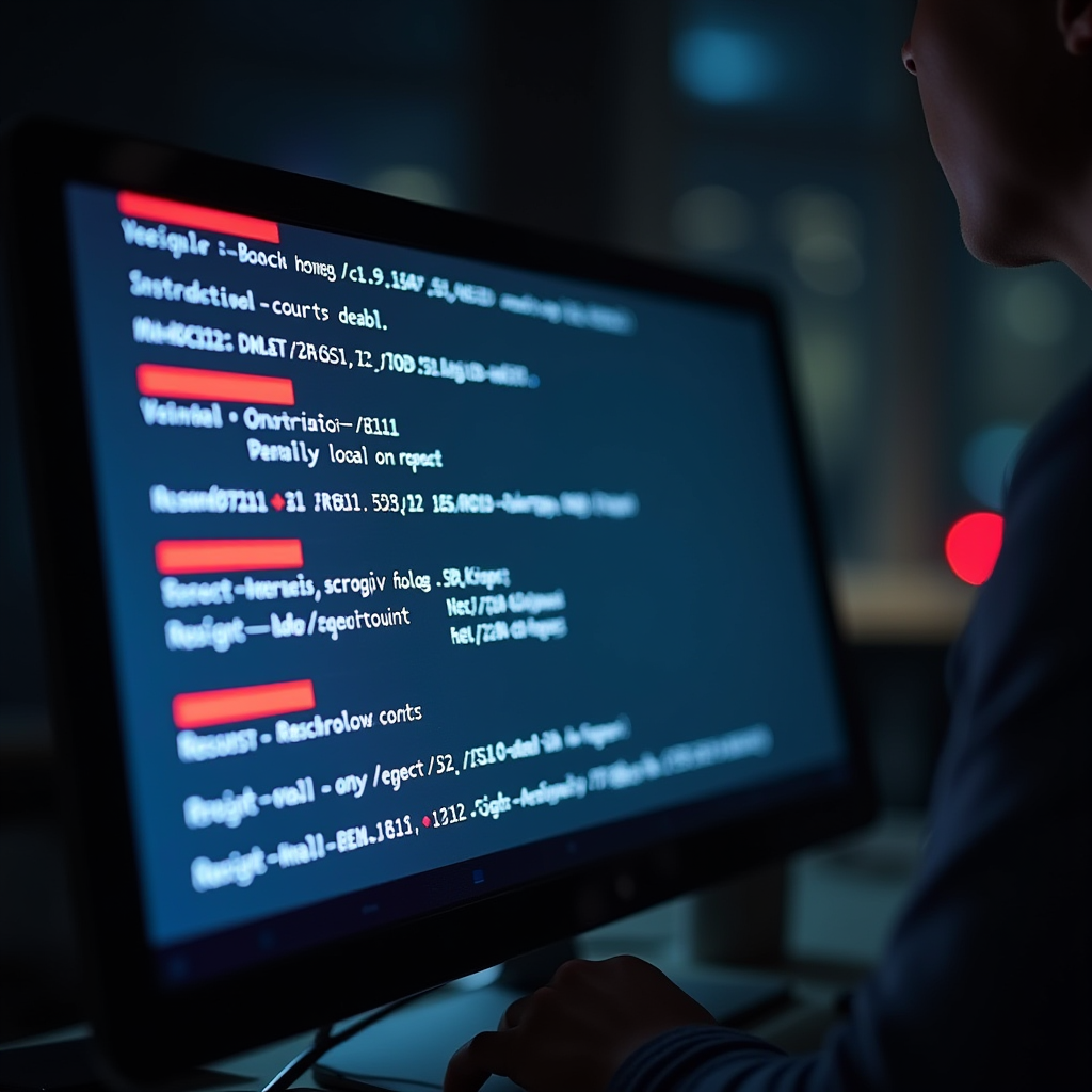 Екран комп'ютера з результатами перевірки автомобіля на обтяження: червоні попереджувальні знаки, інформація про заборони на реєстраційні дії, дані про кредит або заставу, судові обмеження