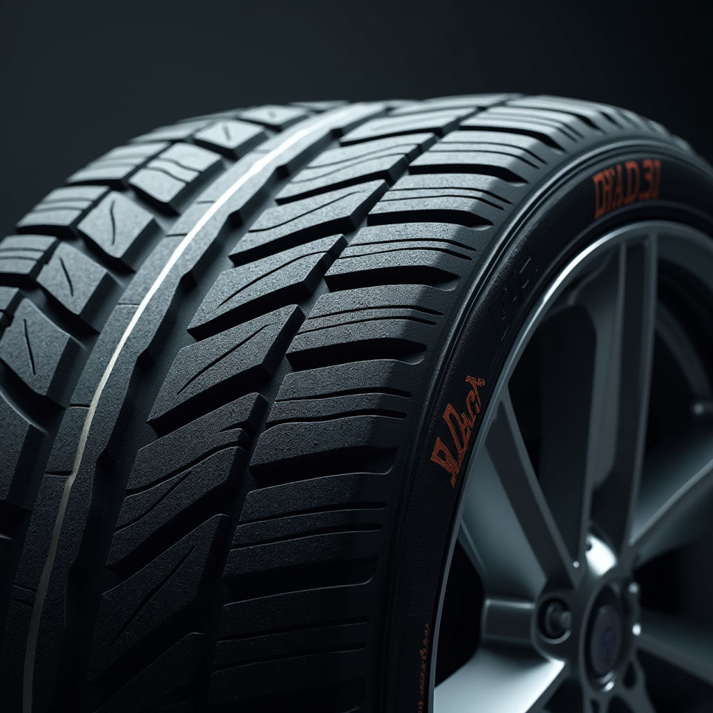 Плямистий знос шини (каппінг): нерівномірні заглиблення та випуклості на поверхні протектора, візуалізація наслідків проблем з амортизаторами та балансуванням коліс